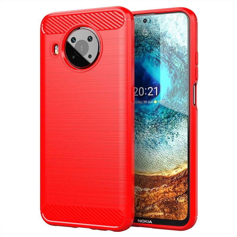 Schutzhülle aus stoßfestem silikon mit carbonfaser-optik für nokia  x20,  x20 tpu-schutzhülle für nokia  x20: Für nokia  g10 / verrotten