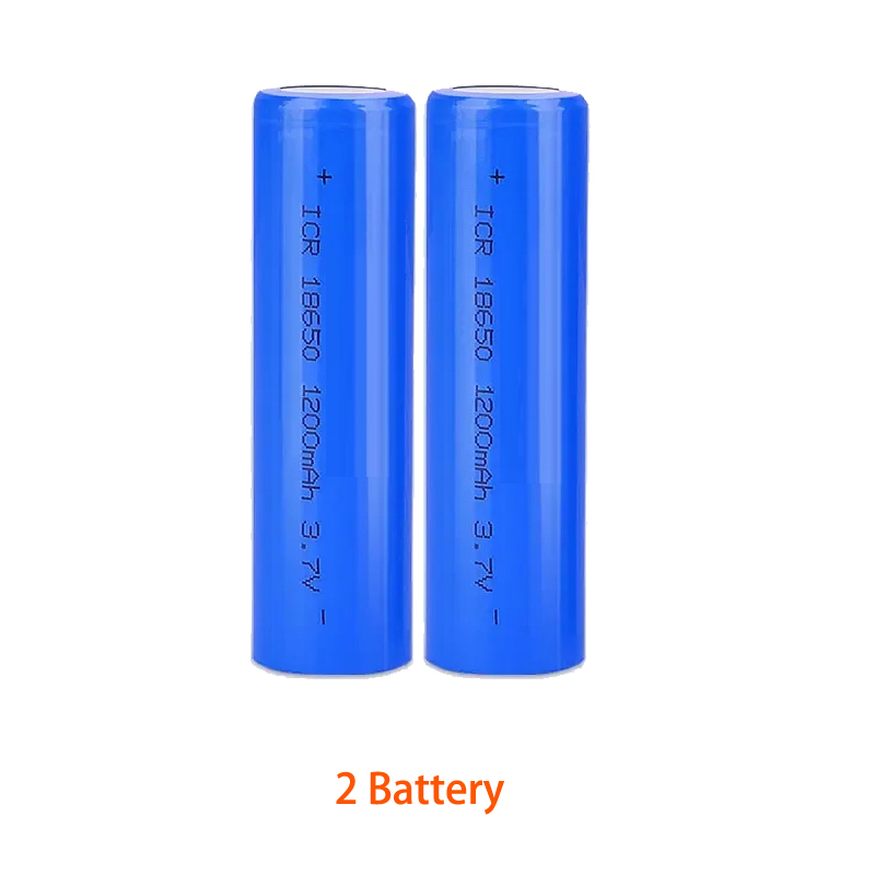 18650 3.7V 1200Mah Li-Ion Oplaadbare Batterij Voor Lantaarns, Zaklampen, Deurbellen, Ventilatoren, Scheerapparaten, Straatverlichting Op Zonne-Energie,: GRIJS