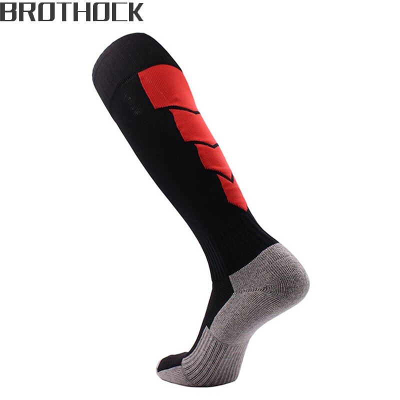 Brothock fußballsocken handtuch unten kinder Baumwolle fußball socken strümpfe streifen muster nylon Verdicken herren sport socken