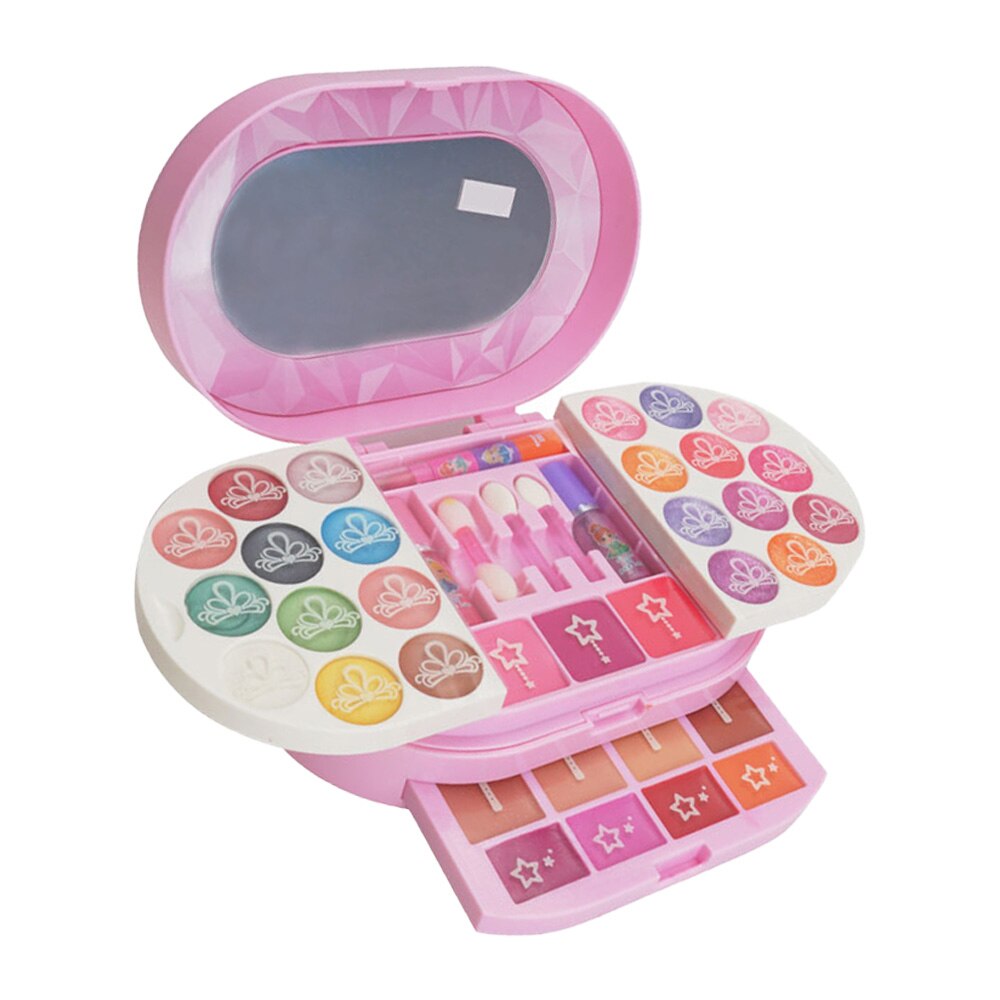 Baby Mädchen Kinder Make-Up Kit Set Prinzessin Pretend Spielen Schönheit Haar Salon Spielzeug Mädchen Weihnachten Geburtstag für kinder make-up: Makeup Kit 9