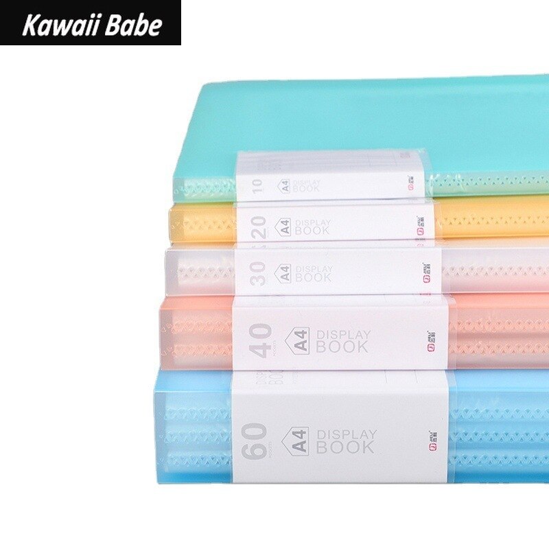 File Folder Desk Document Organizer School Supplies A4 10/20/30/40 Pockets Multifunctional Pocket Folder Office Stationery