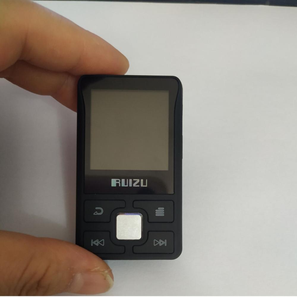 Ruizu-reproductor MP3 X55 Sport con Bluetooth, Mini Clip portátil de 8GB, reproductor de música MP3, compatibilidad con FM, grabación, E-Book, reloj, podómetro, novedad