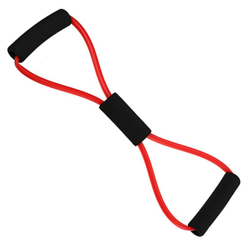 Yoga Gum Fitness resistencia 8 palabra pecho expansor cuerdas entrenamiento músculo Fitness banda de goma elástica para ejercicio deportivo: Red