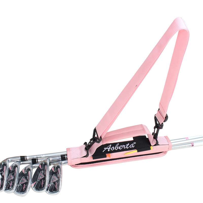 Sac de transport Portable pour Club de Golf, sac d&#39;entraînement de Golf ultraléger avec bretelles réglables: Pink