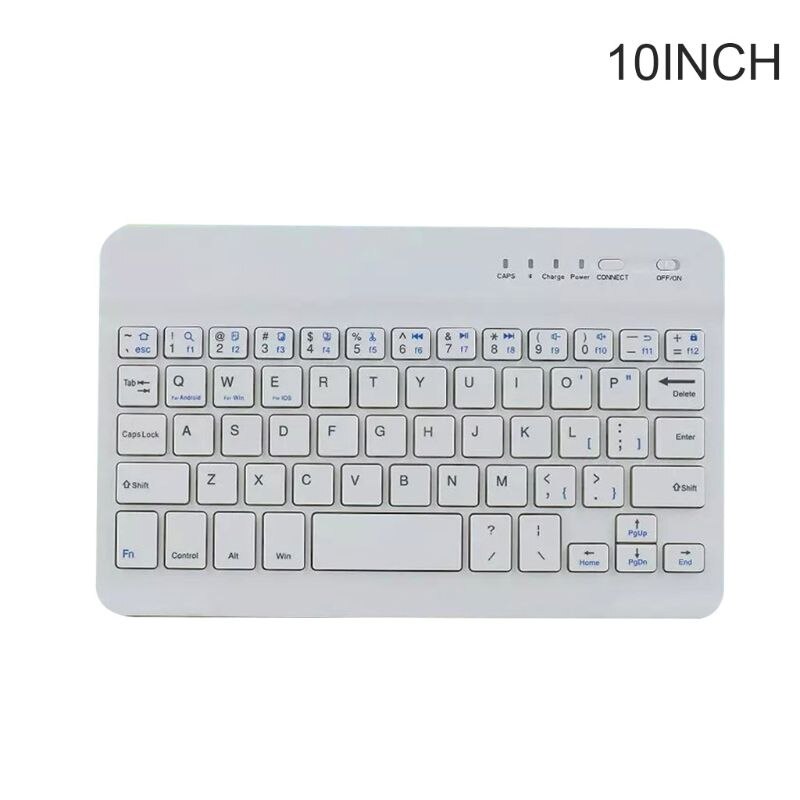 7/9/10 Inch Draadloze Bluetooth Lichtgewicht Oplaadbare Toetsenbord Mobiel Tablet Laptop Universele Toetsenbord Draagbare Reizen Ho: W-10