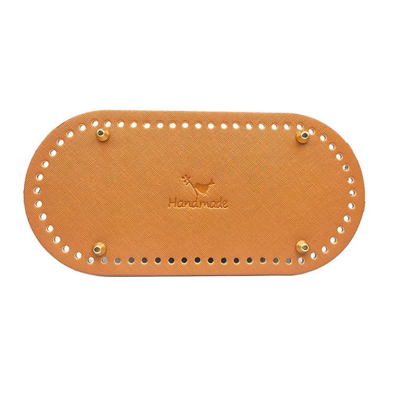 Lederen Bottom Base Met Voorgeboorde Gaten Voor Breien Diy Purse Handtas Schoudertas: 3TT702094-BN