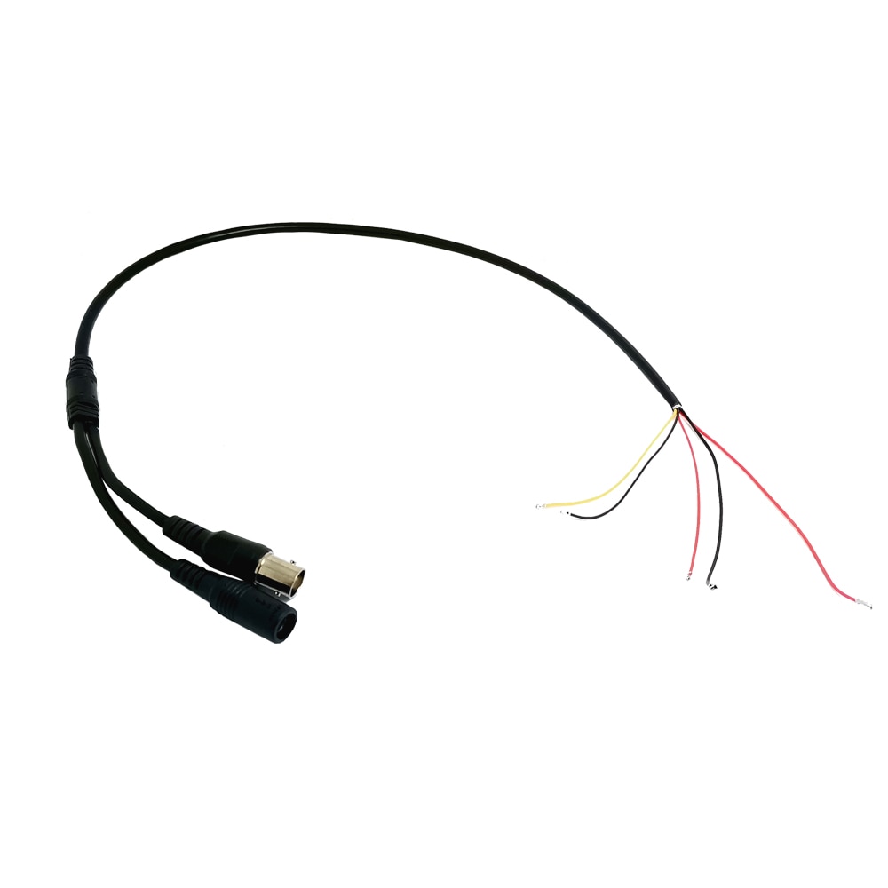 JIENUO-Cable de vídeo de línea de cámara, Cable de alimentación de 12V, Pigtail AHD, analógica, CCTV