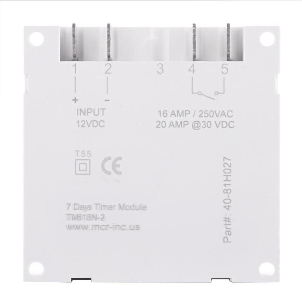 12V/24V/110V/220V AC/DC Digital Intelligent Power Timer Switch Programmable Relay Control Timer