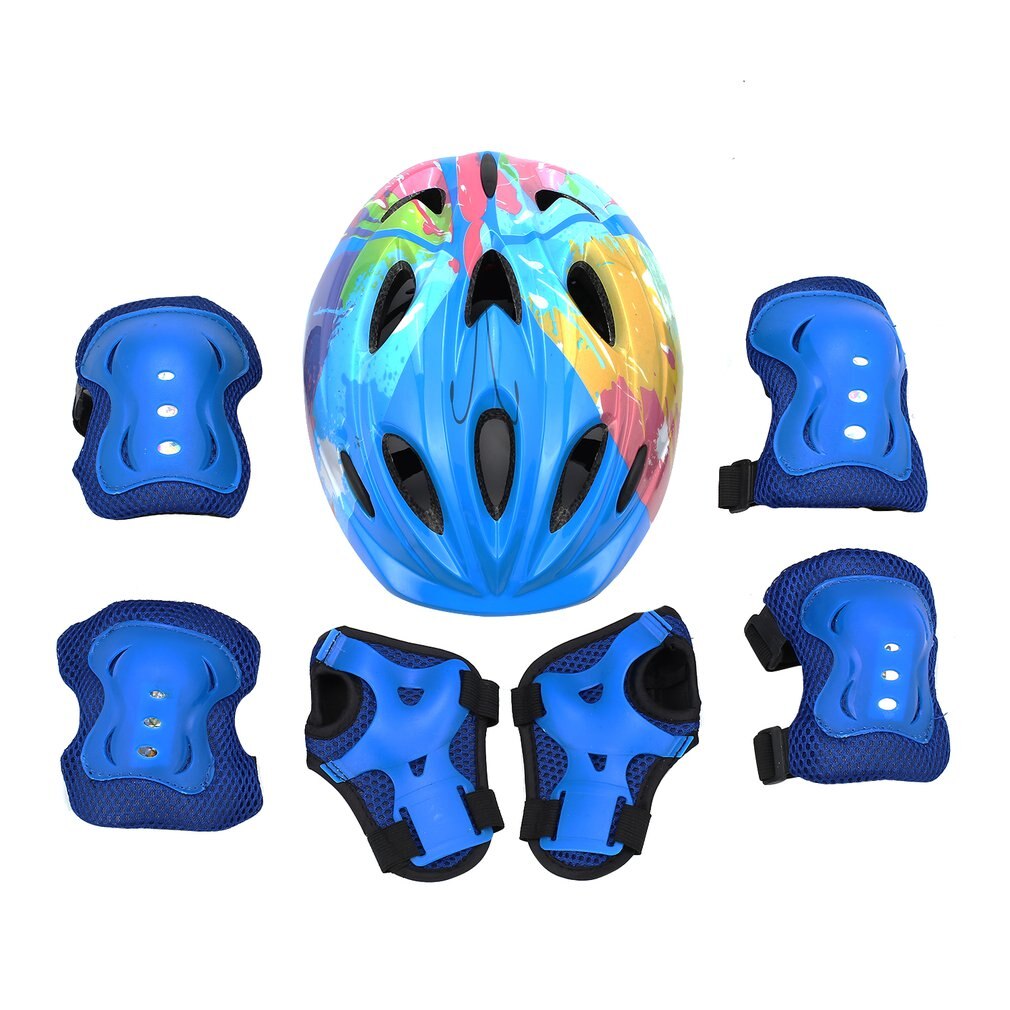 7 pcs/set Skating Protective Gear Sets Elbow pads Bicycle Skateboard Ice Skating Roller Knee Protector For Kids: 4