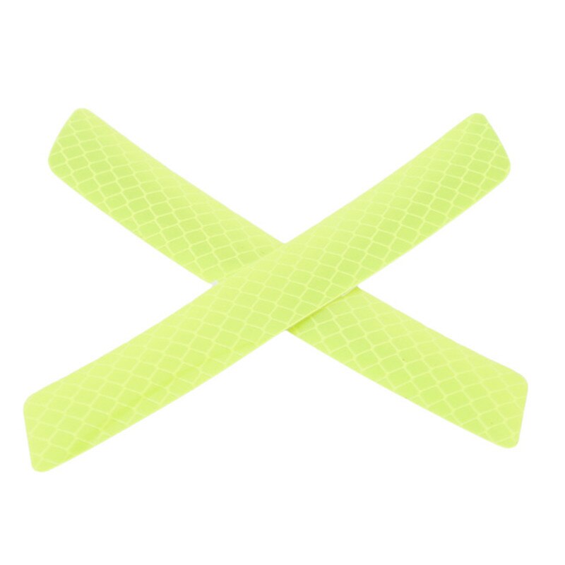 Car Body Safety Reflective Warning Stickers for Car Door Wheel Eyebrow Rear Bumper Review Mirror Helmet Decal Pegatinas Aksesuar: Fluorescent yellow