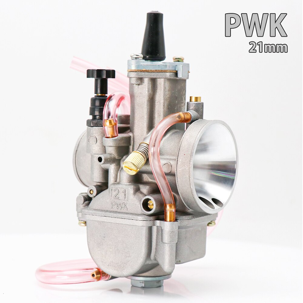 SCL MOTOS-carburador PWK para motocicleta, 21, 24, 26, 28, 30, 32, 34mm, con Power Jet para 2T, 4T, Keihin, Koso, PWK, 75cc-250cc: 21mm
