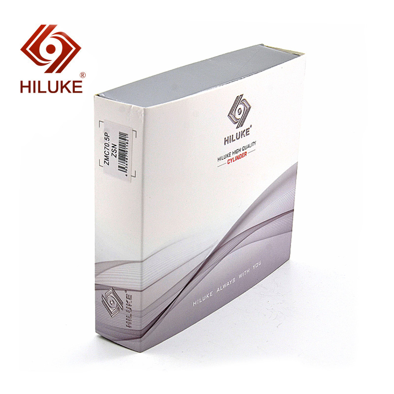 HILUKE 70mm brass alloy lock core security door lock cylinder double open five keys