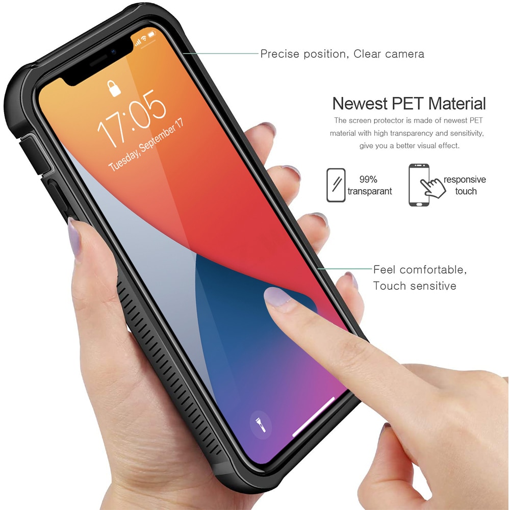 360 Full Body Screen Protector Transparent Case For iPhone 12 Pro Max Mini 11 Xs X Xr 6 6S 7 8 Plus SE2 Shockproof Phone Cover