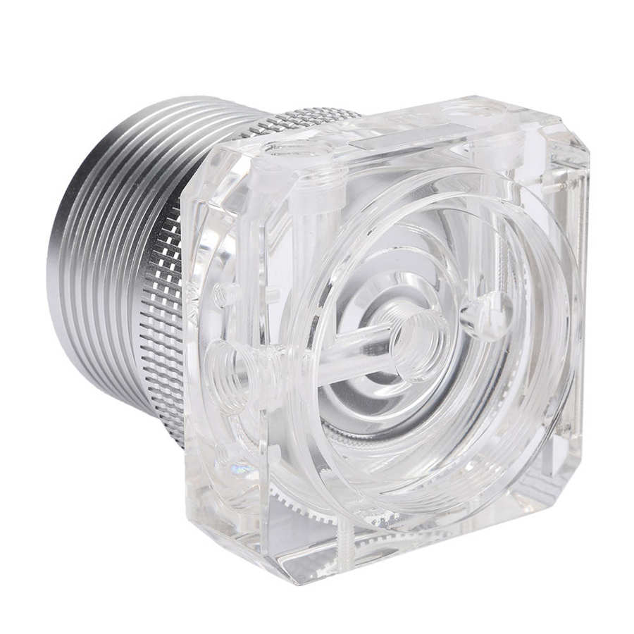 Computer Water Cooling Pump Cover Aluminum Transparent Housing Set Support D5 WT