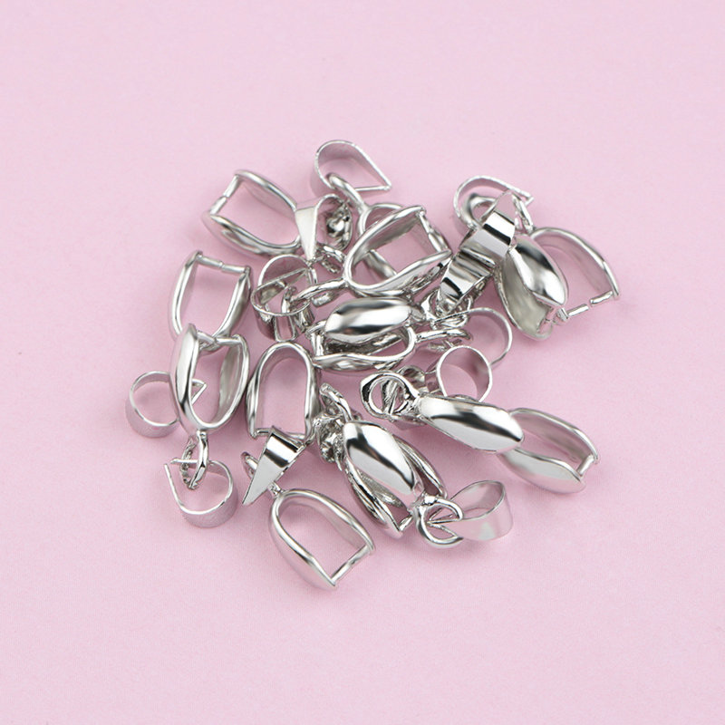 10 stücke 4x15mm Kupfer Anschlüsse Anhänger Umklammert Haken Clips Kautionen kupfer Samen Schnalle Für DIY Handgemachten Schmuck, der 4 farben