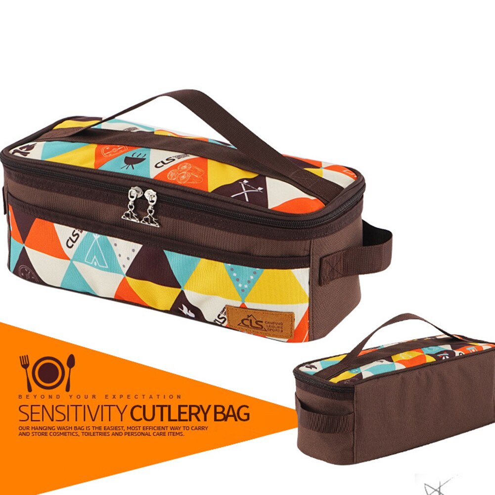 Cooking Storage Bag Portable Picnic Basket Camping Cookware Kitchen Bbq Camp Cooking Tool In Stock Backpacking Utensil Organizer
