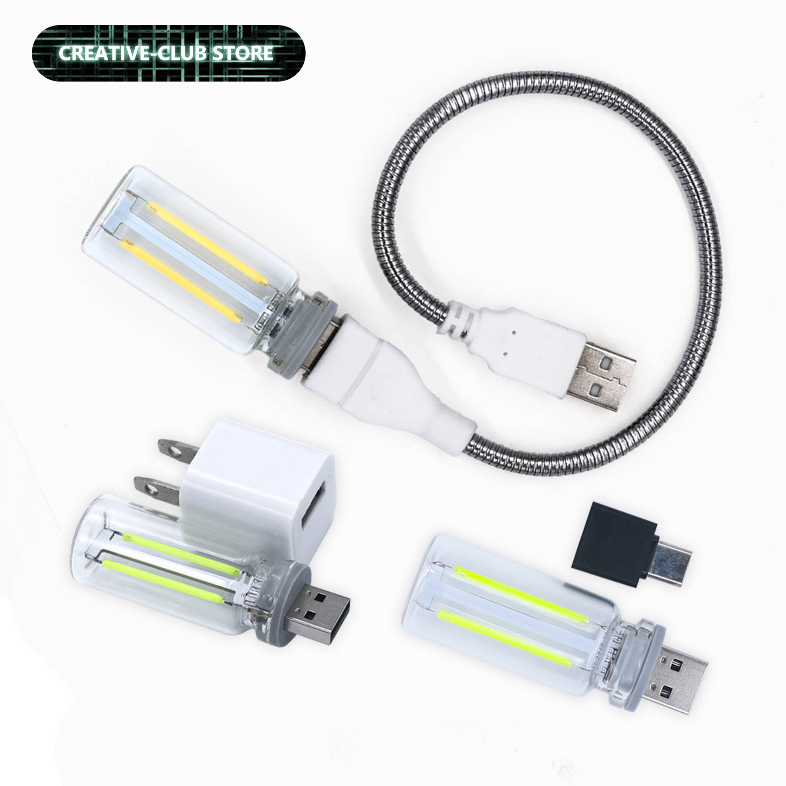 Bombilla LED de filamento USB Retro, luz nocturna con atenuación táctil, luz de ambiente para coche, luz de ambiente para dormitorio, mesita de noche, ahorro de energía, luz nocturna para dormir