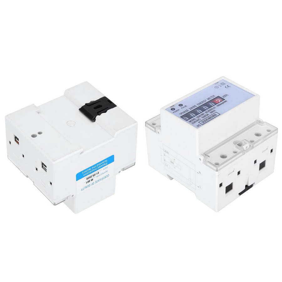Power meter Single Phase Meter DDS1891 High Accuracy 4P LCD Electricity Rail Energy Meters 50Hz 230V digital wattmeter