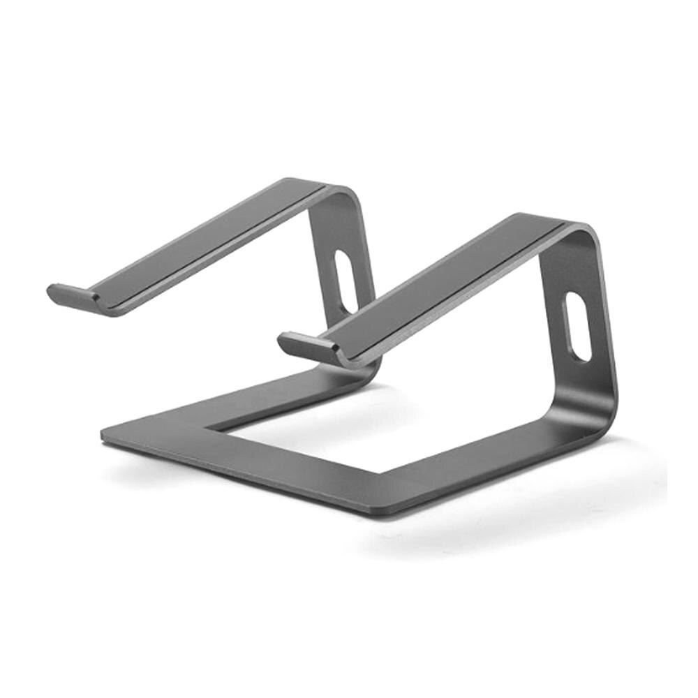 Aluminiumslegering Bærbar Stand Universal til MacBook - Bærbar, Foldbar, Justerbar Holder: Sort
