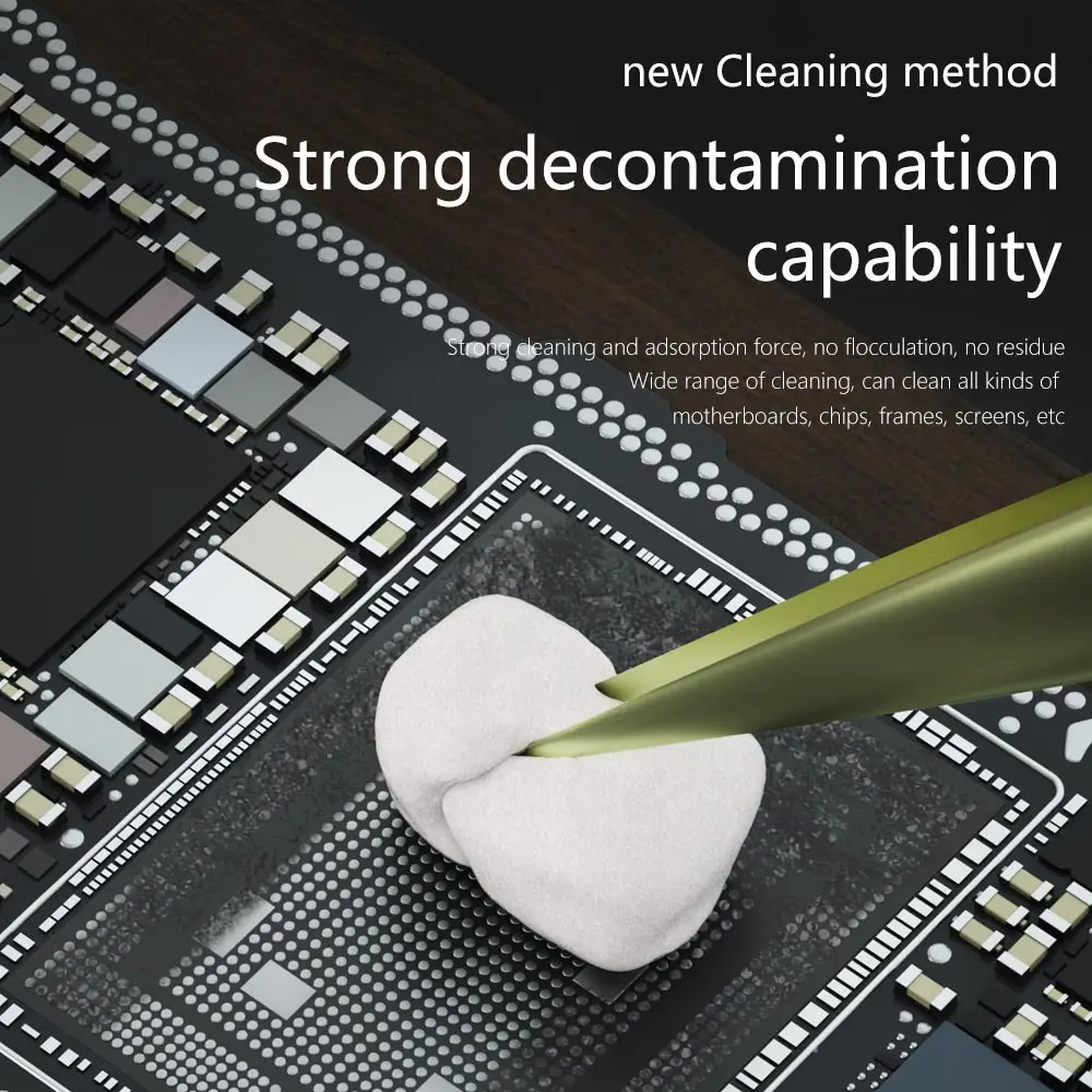 MaAnt MY-065 Nano Reinigingsspons Stofvrije Doekjes Tool voor Mobiele Telefoon Scherm Lijm Verwijderen/Camera/PCB Lassen Flux olie Cleaner