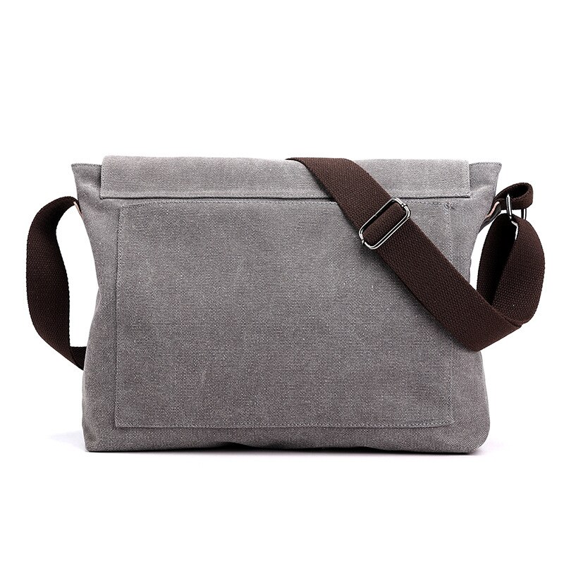 KVKY – sac à main rétro pour hommes, sacoche à bandoulière en toile,