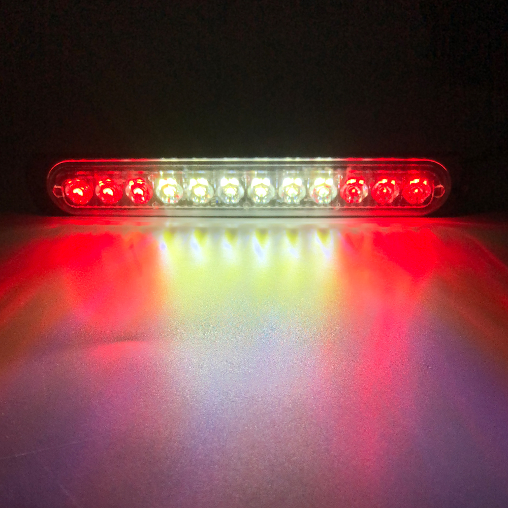 12 LED-Blitzwarnleuchte, weiß, verrotten, blau, LED-Seitenlicht, Rücklicht, 18 Blinkmodi für Auto, LKW, Licht, Polizeilichter, 12 V, 24 V: Grün