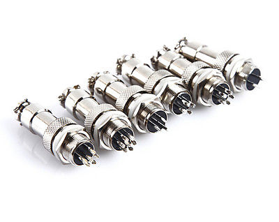 Conector Circular de aviación GX12, 2 pines, 3 pines, 4 pines, 5 pines, 6 pines, 7 pines, enchufe macho y hembra, diámetro RS765, 12mm, 7/16&quot;