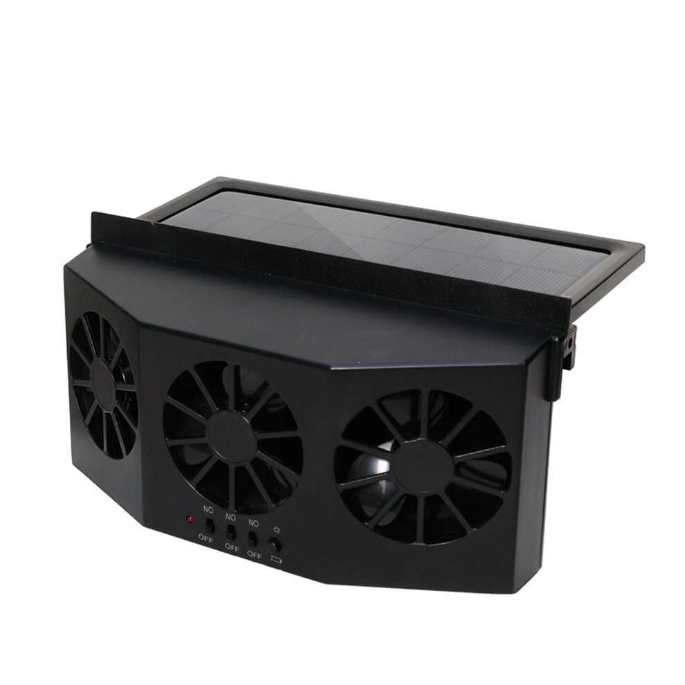 Materiale bil ventilation blæser desuperheater sol bil udstødnings ventilator radiator bærbar holdbar multi-position justering