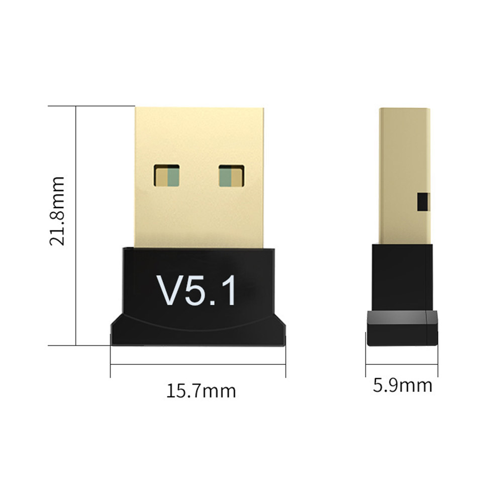 Bluetooth-compatible Adapter Handsfree Wireless Transmitter Receiver 2.4GHz Bluetooth-compatible 5.1 Receiver DC5V for Laptop PC