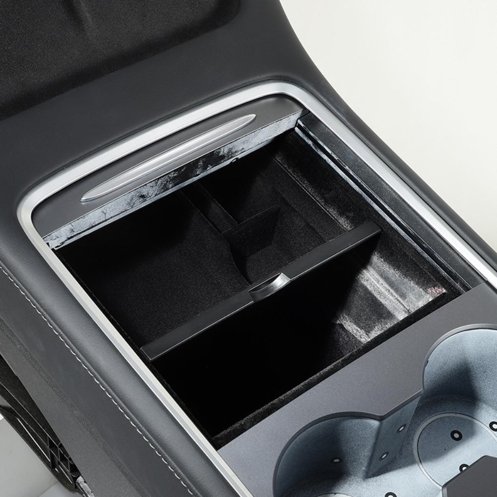 GAFAT Nouveau J eep Compass Facelift 2021-2024 2025 Boîte de Rangement Console Centrale, Compass 2023 Organiseur Plateau d'Accoudoir, Boîte à Gants, Compatible avec Jeep Compass Accessoires (Noir