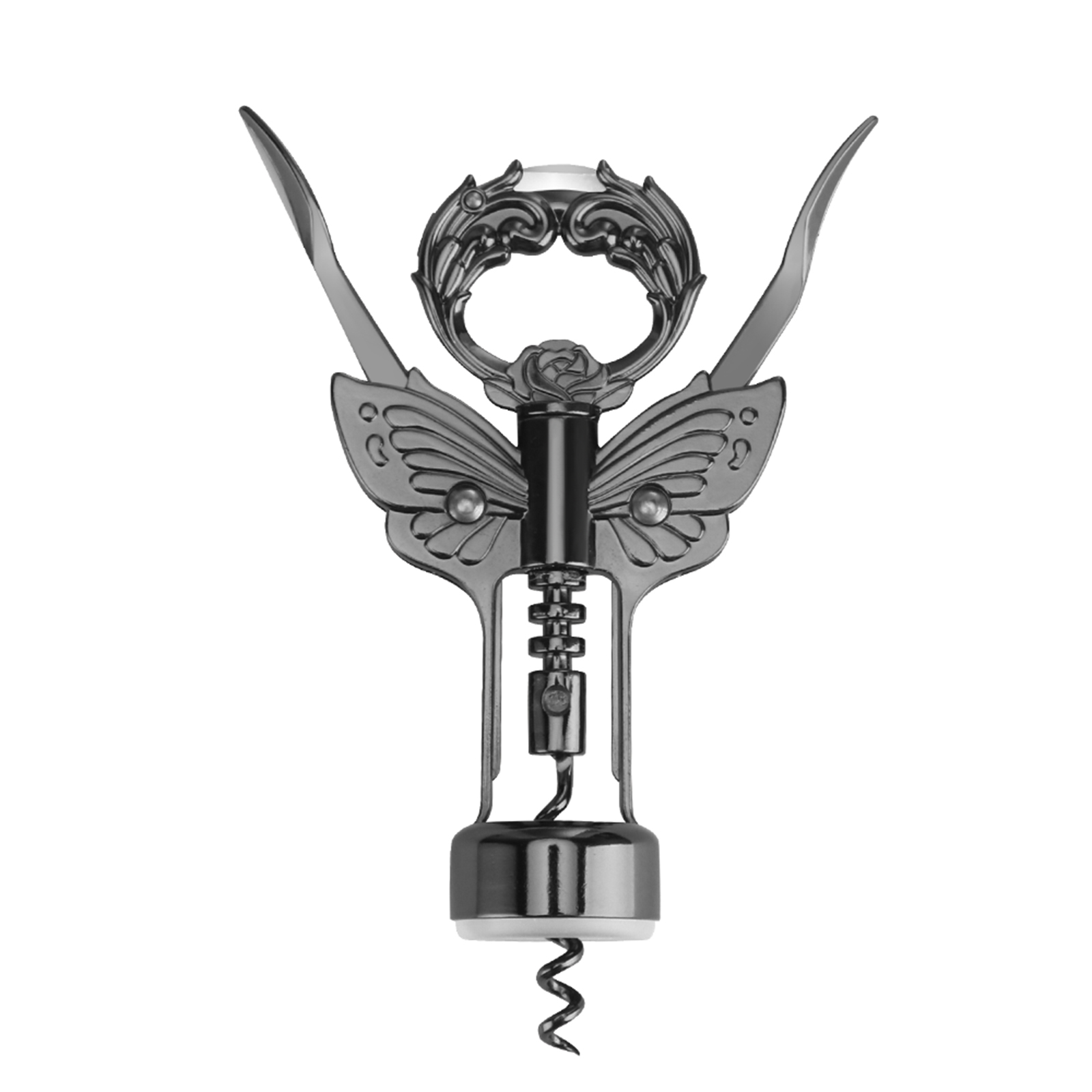 Złoty otwieracz robić wina i piwa z nożem foliowym, motylkowy otwieracz robić butelek, nietoperz, korkociąg robić wina, powlekany brązem, poziomica, wyciągany korek