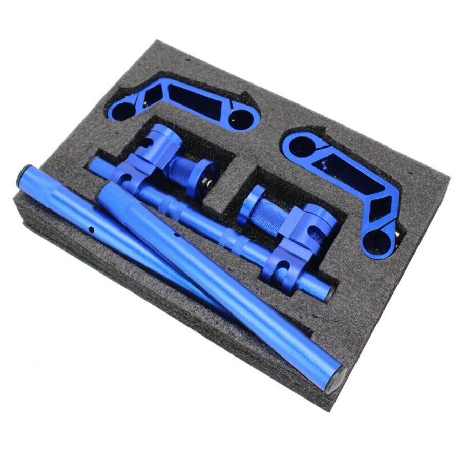 Guidon réglable de moto 7/8 &quot;22mm CNC en aluminium, système de barre de poignée amovible pour Motocross Scooter 125cc pour Pit Bike Dirt Bike: BLUE