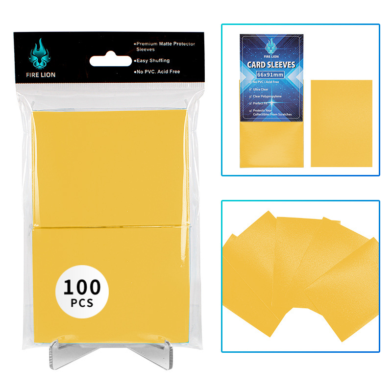 100 Pack 66x91mm Card Sleeves Perfect Fit Inner Sleeves Ideal for Double-Sleeving Trading Card Sleeve with MTG TCG Gaming Cards: black