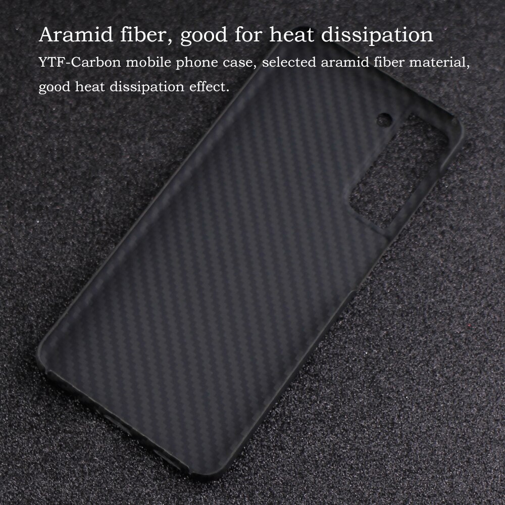 YTF-carbon carbon fiber phone Case For Samsung Galaxy S21 Ultra Ultra-thin Anti-fall business cover Galaxy S21 puls shell