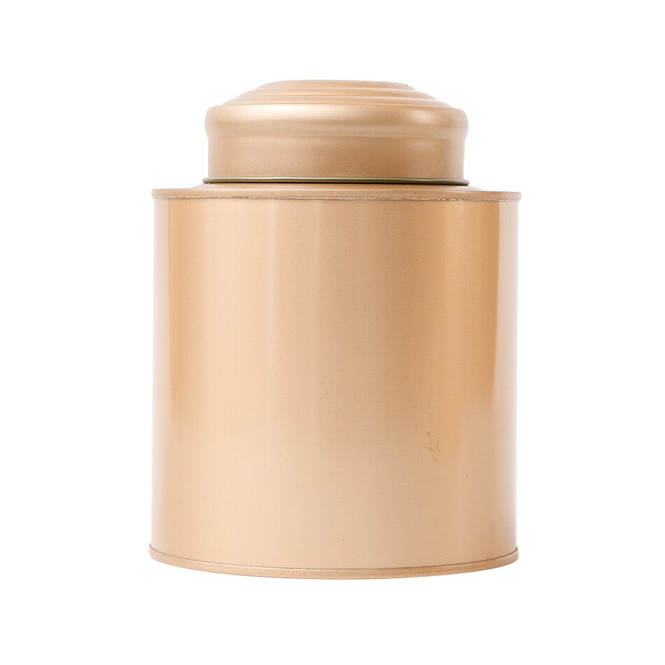 Xin Jia Yi Verpackung Spezielle Deckel Runde Metall Zinn Tee Container: Gold