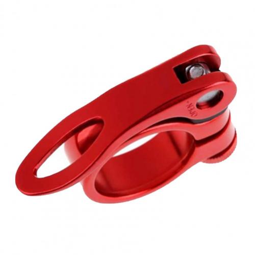 Bicycle accessories multicolor seat tube clamp high-strength quick release aluminum alloy solid car tube clamp MTB велосипед: Red