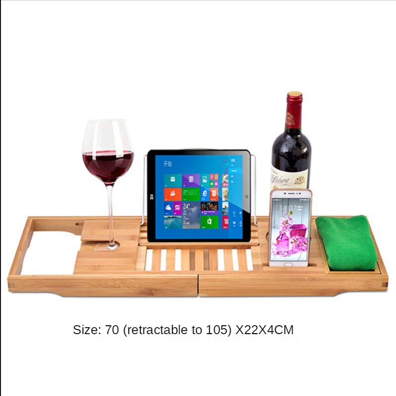 70-105cm Erweiterbar Bambus Schlecht Caddie Tablet...  Grandado