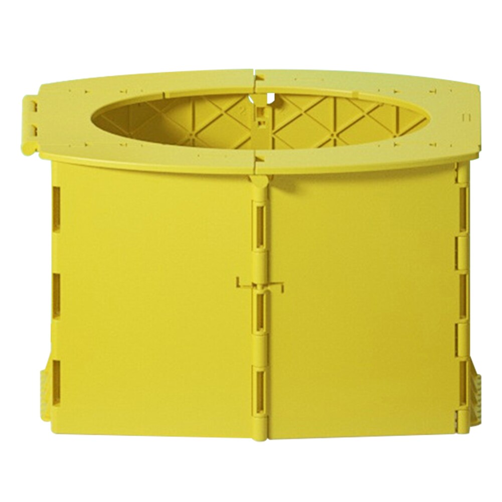 Beach Car Portable Folding Toilet Porta Potty Easy Clean For Kids Baby Commode: Yellow