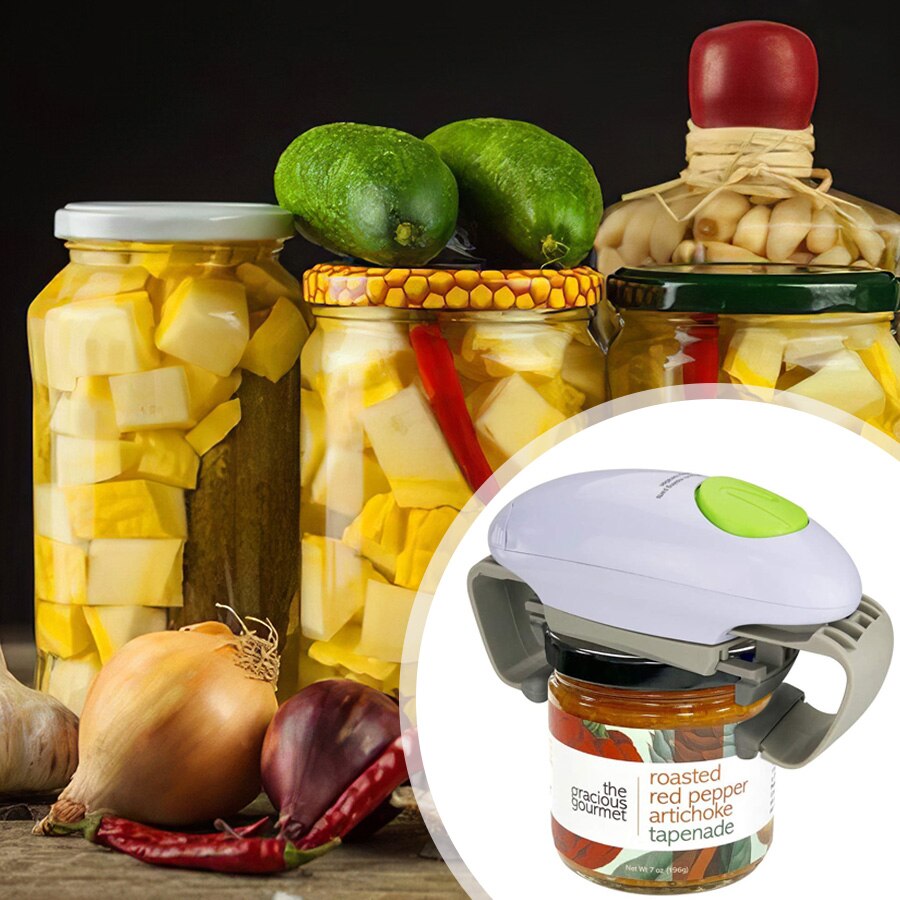 Electric Can Opener Automatic Jar Opener Electric Jar Opener Bottle Opener Battery Operated Jar Tin Opener Kitchen Gadgets