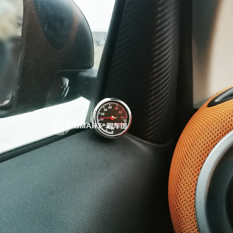 For Smart fortwo 451 Smart 453 forfour Car Digital Clock Auto Watch Automotive Thermometer Hygrometer Decoration Ornament Clock