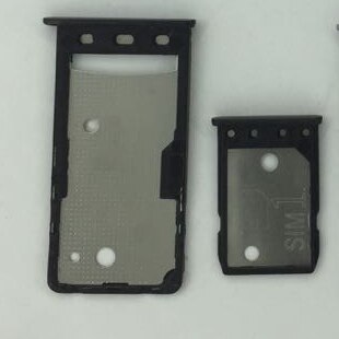 Bandeja de tarjeta SIM para teléfono XIAOMI Redmi 5A, adaptador, carcasa Original, soporte de bandeja de tarjetas Micro SD, reemplazo y herramientas: black