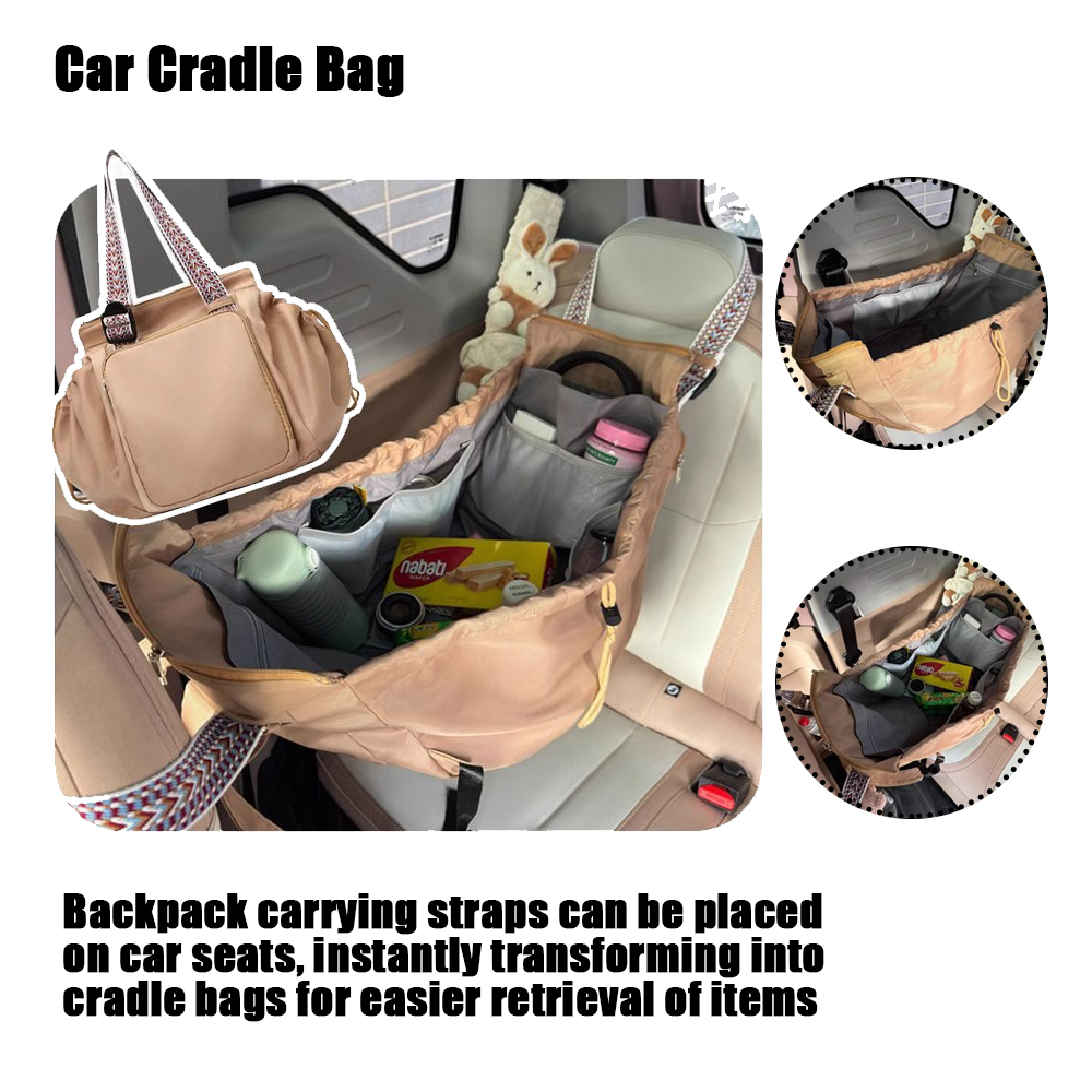 Sac à dos de rangement de voyage, sac de voyage léger multifonctionnel pour mère et bébé, grand sac à dos de rangement portable. zwq