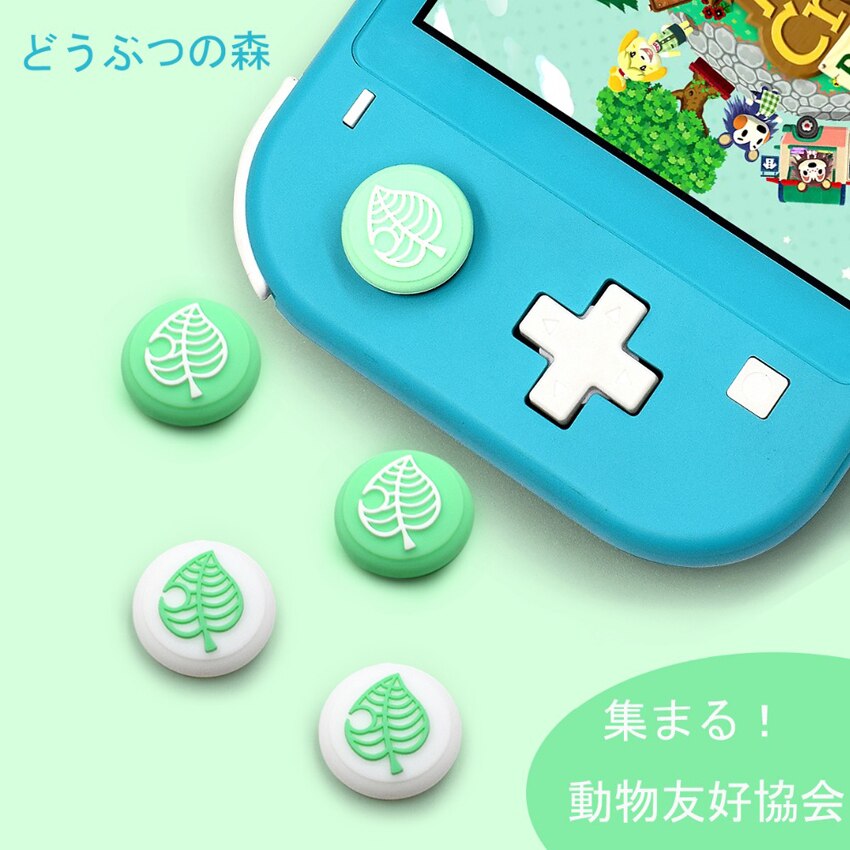 YuXi-Tapas de agarre de Thumb Stick analógico de silicona, cubierta de Joystick para Nintendo Switch Lite, mando Joy-Con, NS