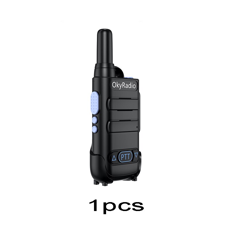 4800mah okyRadio 5w Portable Waterproof Walkie Talkie 6km Talking Distance Suitable for Construction Site Outdoor: Blue