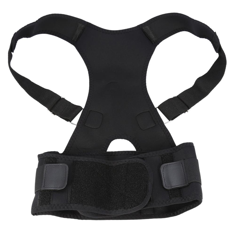 Verstelbare Terug Houding Corrector Riem Ondersteuning Wervelkolom Pijn Verlichten Schouder Lumbale Terug Ondersteuning Houding Corrector Riem Voor Volwassen: Black S