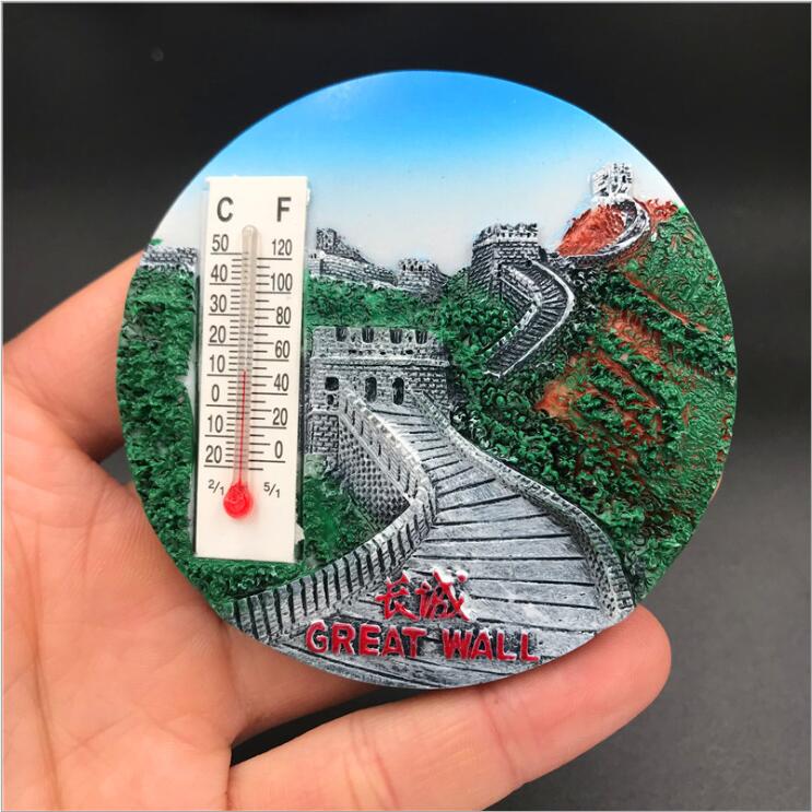 BABELEMI sales Resin 3D Fridge Magnet The Great Wall Beijing China Travel Souvenirs: Dark Khaki