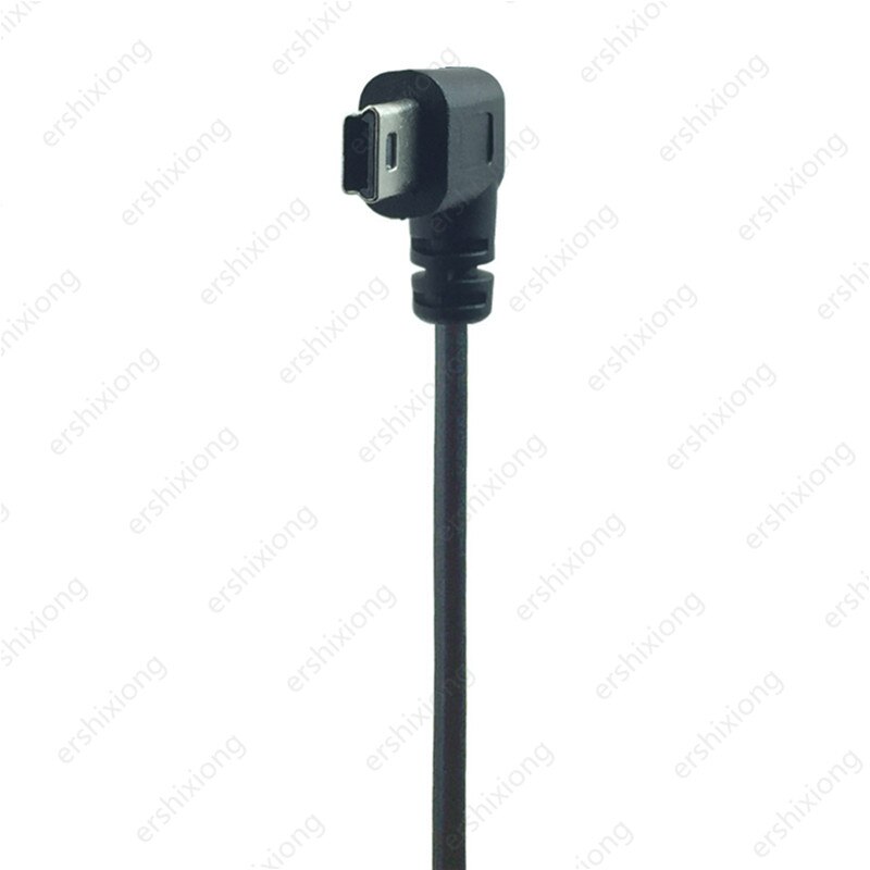 Mini Usb Kabel 5Pin Stekker Aan Vrouwelijke Jack Extension Data Adapter Lead Kabel Haakse 90 Graden Cord 25cm: Left