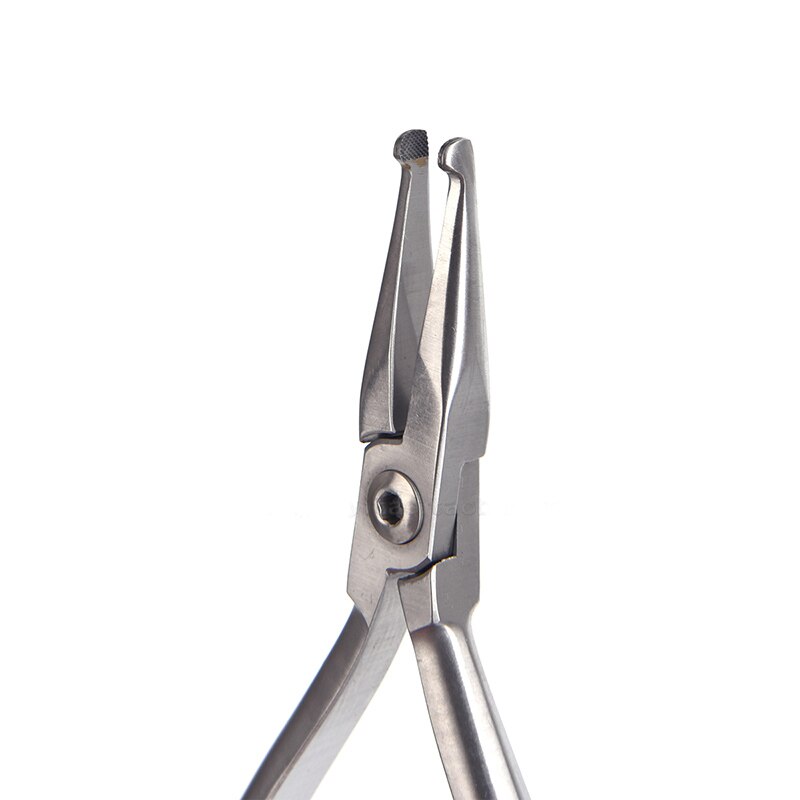Tandheelkundige Rechte/Gebogen Hoofd Hoe Tang Roestvrij Stalen Boog Draad Plaatsing Tang Tandarts Tang Orthodontische Tandarts Gereedschap: Straight Head