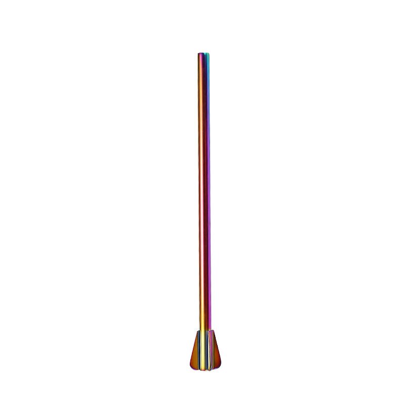 Stainless Steel Reusable Drinking Straw Multicolor Metal Straws Useful Classic Milk Tea Beverage Drinking Straw Party: multicolor