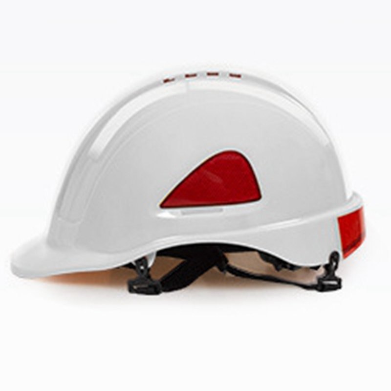 Reflective Safety Cap Construction Site Anti Smashing Head Protection Comfortable Breathable Cushion Lining Foldable Safety Cap: White